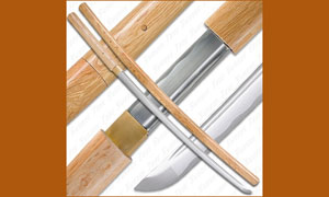 Японский меч Bushido Musashi Naturalwood Shirasaya Sword Full Tang