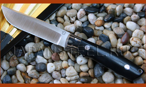 Нож туристический Bob Doizier KS-7 Wilderness Black G10 Black/Tan Bolsters ― Интернет-магазин уникальных ножей и мечей