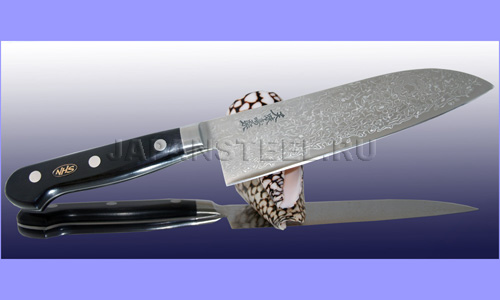 Нож кухонный Hiromoto Tenmi Jyuraku Special Limited Edition Santoku 160mm ― Интернет-магазин уникальных ножей и мечей