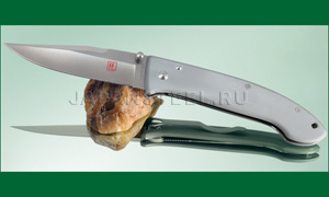 Нож складной Seki Cut SC102 BobLum Encounter Folders Grey Hard Anodized Al.