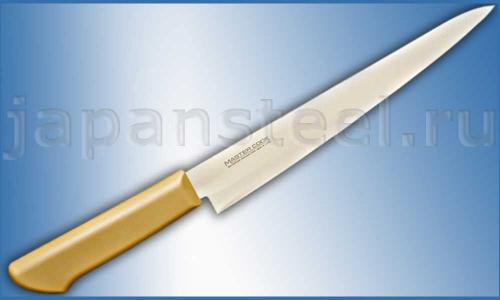 Нож кухонный Kataoka Master Cook Sujihiki 240 DSR 1K6 Brown ― Интернет-магазин уникальных ножей и мечей