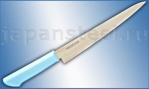 Нож кухонный Kataoka Master Cook Sujihiki 240 DSR 1K6 Blue ― Интернет-магазин уникальных ножей и мечей