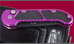Нож автоматический Microtech Mini UMS AUTO Black Plane Purple Handle