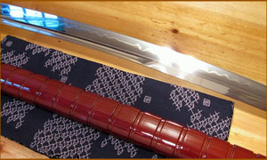 Японский меч HW Sword UNOKUBI TIGER Shinken T10 Folded Katana