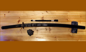 Японский меч HW Sword UNOKUBI ZUKURI WAVE T10 Folded Katana