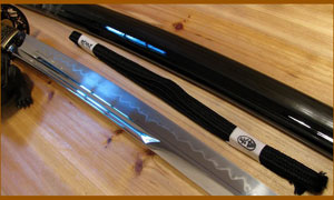 Японский меч HW Sword UNOKUBI ZUKURI WAVE T10 Folded Katana