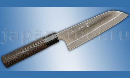 Нож кухонный Kajibee Regular Santoku 165 Blue Sleel Rosewood ― Интернет-магазин уникальных ножей и мечей