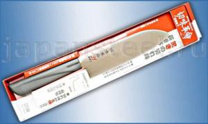 Нож кухонный Kanetsugu EXCEL 1011 Santoku 165 Serrated 420J2