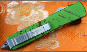 Нож автоматический Microtech MT122-1Z Zombietech D/E Bead Blast Pl