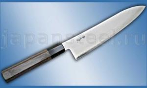 Нож кухонный Sanetu HAP40 Chef 180 Gray Rosewood