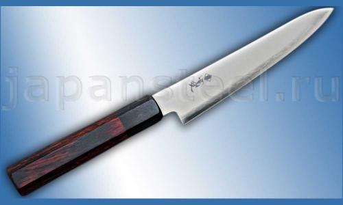 Нож кухонный Sanetu HAP40 Petty 120 Red Rosewood ― Интернет-магазин уникальных ножей и мечей