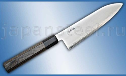 Нож кухонный Sanetu HAP40 Santoku 180 Gray Rosewood ― Интернет-магазин уникальных ножей и мечей