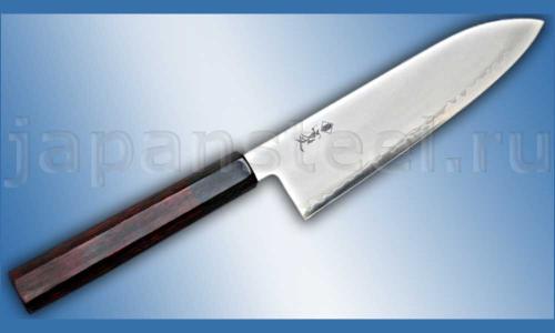 Нож кухонный Sanetu HAP40 Santoku 180 Red Rosewood ― Интернет-магазин уникальных ножей и мечей